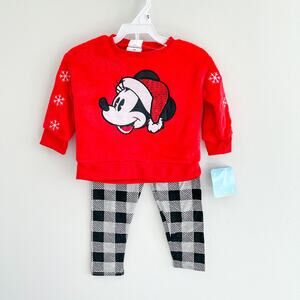 NWT 18 Months Mickey Christmas Outfit